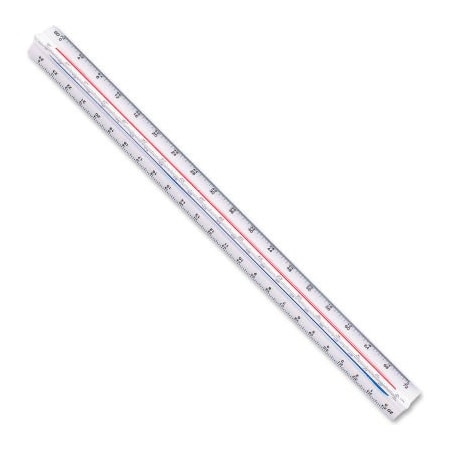 Staedtler, Inc C/O Sp Richards Staedtler Plastic Engineers Triangular Scales, 12", White 9871934BK